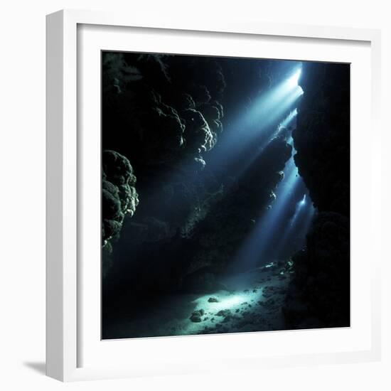 Underwater Cave-Alexander Semenov-Framed Premium Photographic Print