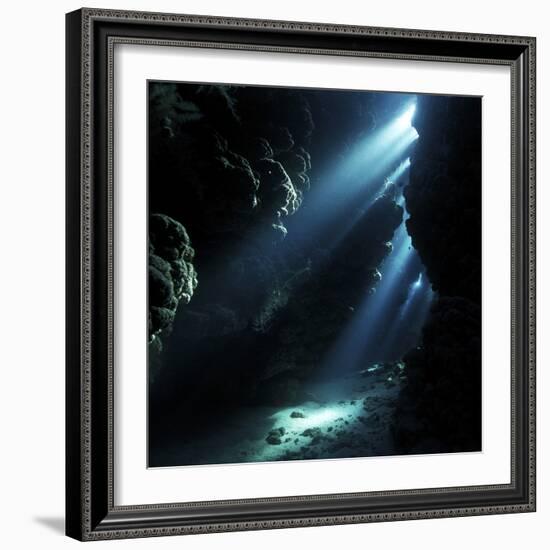 Underwater Cave-Alexander Semenov-Framed Premium Photographic Print