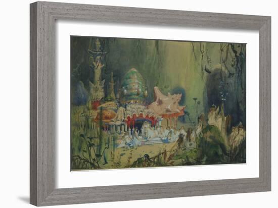 Underwater Kingdom. Stage Design for the Opera Rusalka by A. Dargomyzhsky, 1884-Viktor Mikhaylovich Vasnetsov-Framed Giclee Print