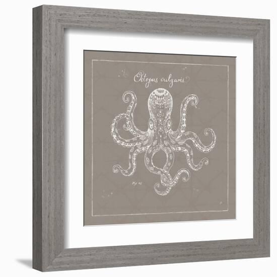 Underwater Life XI Greige-Daphne Brissonnet-Framed Art Print