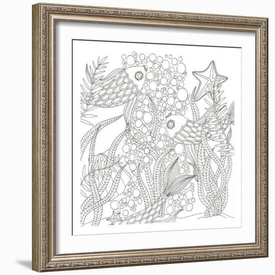 Underwater Meeting-Pam Varacek-Framed Art Print