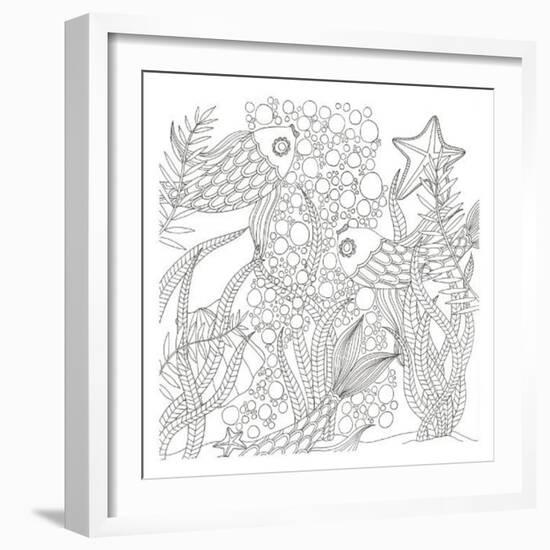 Underwater Meeting-Pam Varacek-Framed Premium Giclee Print