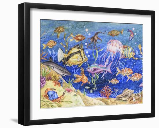 Underwater Menagerie-Charlsie Kelly-Framed Giclee Print