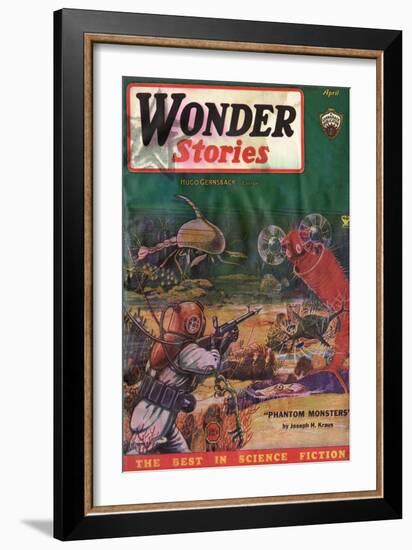 Underwater Monsters-Frank R Paul-Framed Art Print