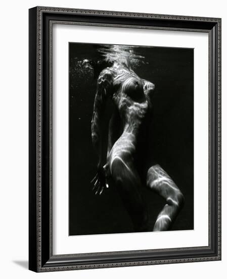 Underwater Nude, c. 1980-Brett Weston-Framed Photographic Print