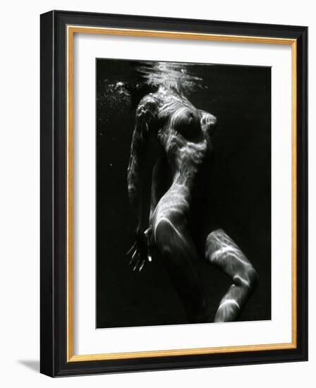 Underwater Nude, c. 1980-Brett Weston-Framed Photographic Print