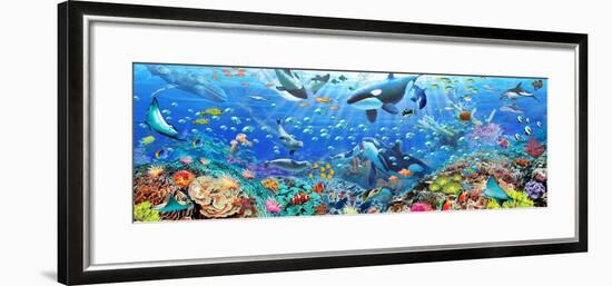 Underwater Panorama-Adrian Chesterman-Framed Art Print