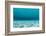 Underwater Photograph of a Textured Sandbar in Clear Blue Water Near Staniel Cay, Exuma, Bahamas-James White-Framed Photographic Print