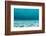 Underwater Photograph of a Textured Sandbar in Clear Blue Water Near Staniel Cay, Exuma, Bahamas-James White-Framed Photographic Print