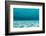Underwater Photograph of a Textured Sandbar in Clear Blue Water Near Staniel Cay, Exuma, Bahamas-James White-Framed Photographic Print