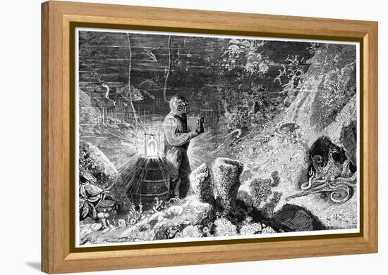 Underwater Photography, 19th Century-Science Photo Library-Framed Premier Image Canvas