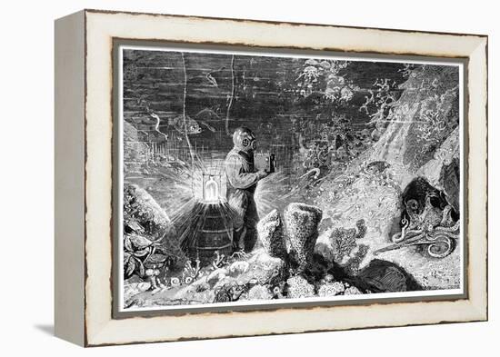 Underwater Photography, 19th Century-Science Photo Library-Framed Premier Image Canvas