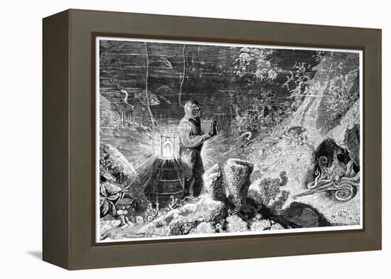 Underwater Photography, 19th Century-Science Photo Library-Framed Premier Image Canvas