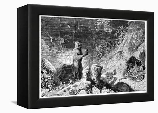 Underwater Photography, 19th Century-Science Photo Library-Framed Premier Image Canvas