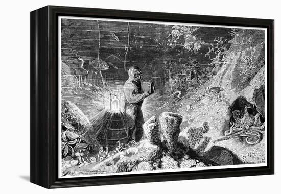 Underwater Photography, 19th Century-Science Photo Library-Framed Premier Image Canvas