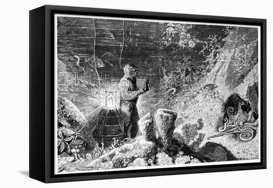 Underwater Photography, 19th Century-Science Photo Library-Framed Premier Image Canvas