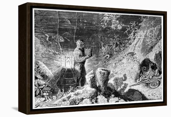 Underwater Photography, 19th Century-Science Photo Library-Framed Premier Image Canvas