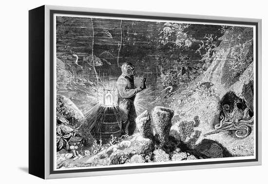 Underwater Photography, 19th Century-Science Photo Library-Framed Premier Image Canvas