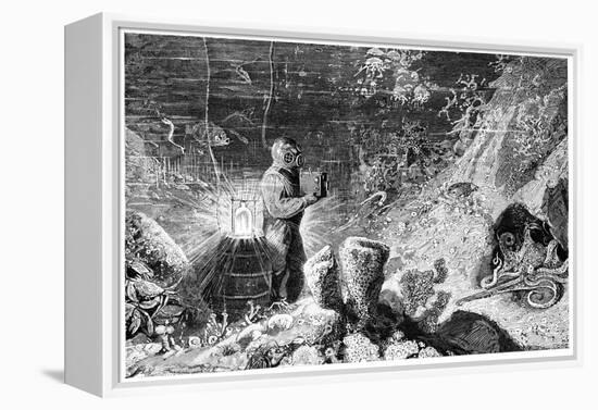 Underwater Photography, 19th Century-Science Photo Library-Framed Premier Image Canvas