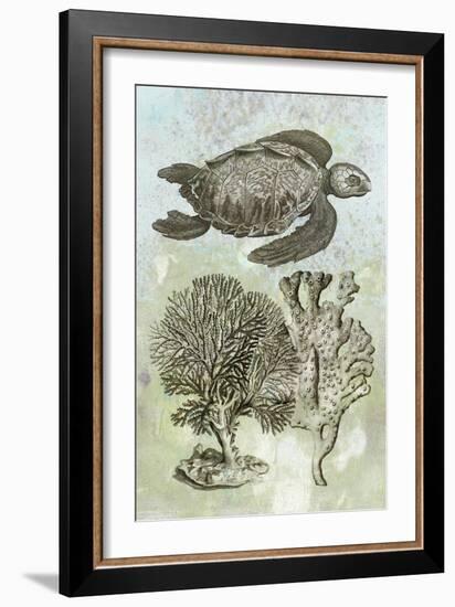 Underwater Sea Turtle I-Vision Studio-Framed Art Print