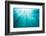 Underwater sunbeams, Kailua Bay, Oahu, Hawaii-Mark A Johnson-Framed Photographic Print