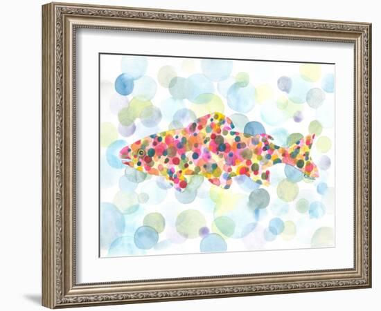 Underwater Trout-Kerstin Stock-Framed Art Print