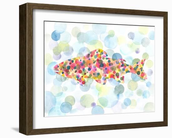 Underwater Trout-Kerstin Stock-Framed Art Print