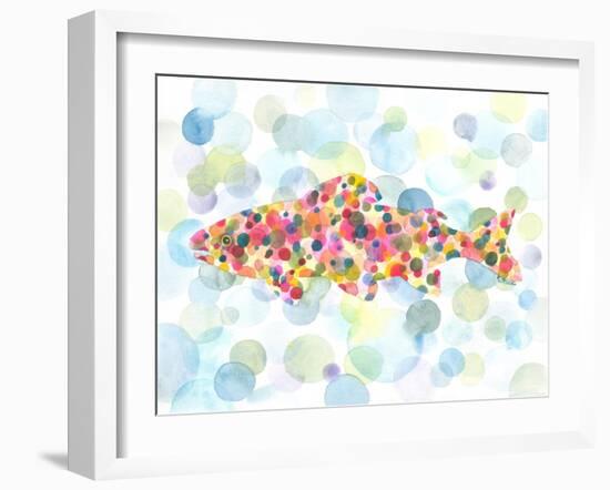 Underwater Trout-Kerstin Stock-Framed Art Print