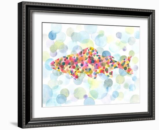 Underwater Trout-Kerstin Stock-Framed Art Print