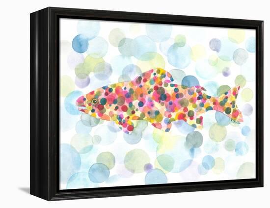 Underwater Trout-Kerstin Stock-Framed Stretched Canvas