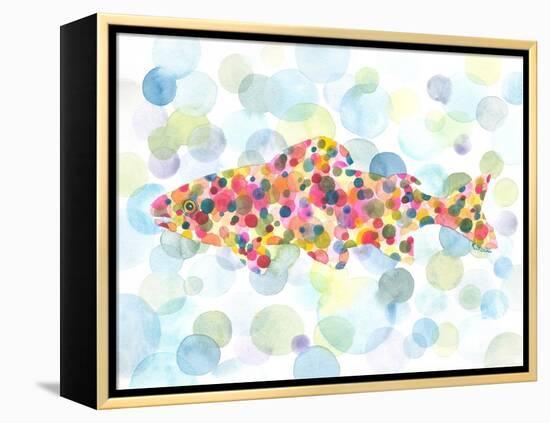 Underwater Trout-Kerstin Stock-Framed Stretched Canvas