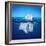 Underwater View of Iceberg with Beautiful Transparent Sea on Background-Alones-Framed Photographic Print