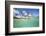 Underwater View of the Sandy Beach Surrounded by Palm Trees, Morris Bay, Antigua-Roberto Moiola-Framed Photographic Print