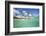 Underwater View of the Sandy Beach Surrounded by Palm Trees, Morris Bay, Antigua-Roberto Moiola-Framed Photographic Print