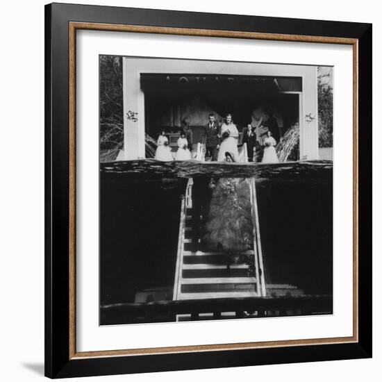 Underwater Wedding, with Bob Smith and His Soon to Be Wife Mary Beth Sanger-John Dominis-Framed Photographic Print