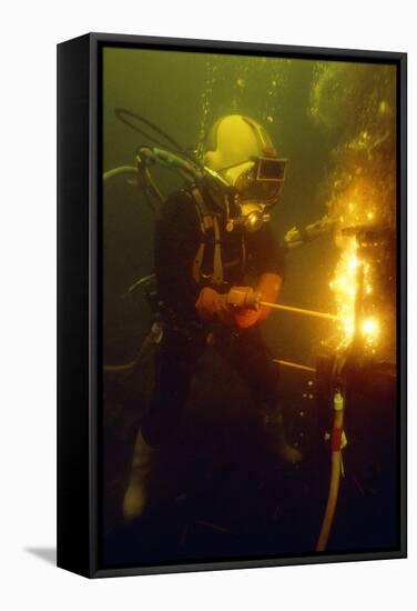 Underwater Welding-Louise Murray-Framed Premier Image Canvas