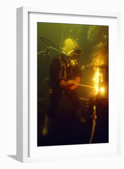 Underwater Welding-Louise Murray-Framed Photographic Print