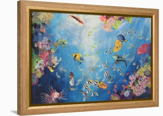 Underwater World II, 1998-Odile Kidd-Framed Premier Image Canvas