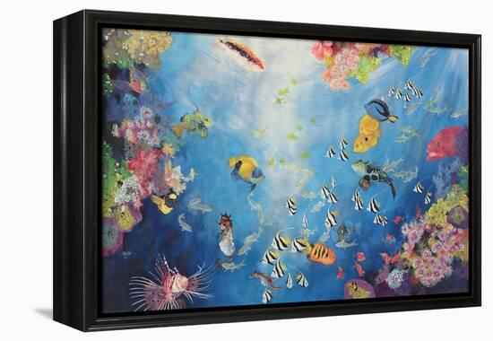 Underwater World II, 1998-Odile Kidd-Framed Premier Image Canvas