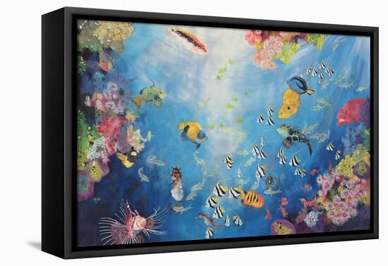 Underwater World II, 1998-Odile Kidd-Framed Premier Image Canvas