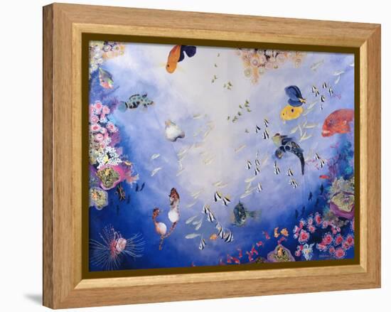 Underwater World IV-Odile Kidd-Framed Premier Image Canvas