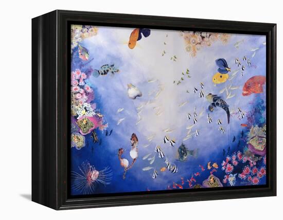 Underwater World IV-Odile Kidd-Framed Premier Image Canvas