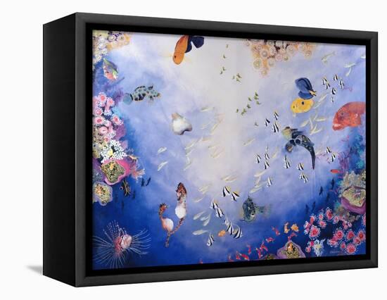 Underwater World IV-Odile Kidd-Framed Premier Image Canvas