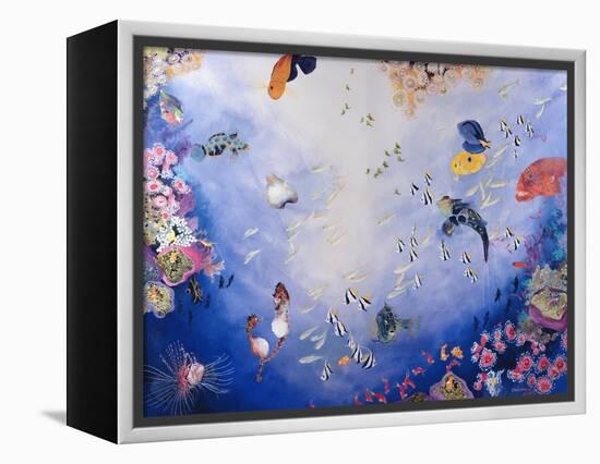 Underwater World IV-Odile Kidd-Framed Premier Image Canvas