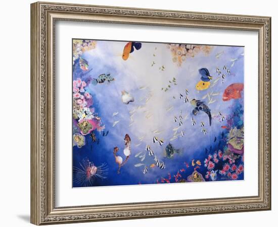 Underwater World IV-Odile Kidd-Framed Giclee Print