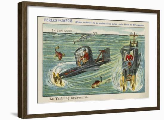 Underwater Yachting in the Year 2000-null-Framed Giclee Print