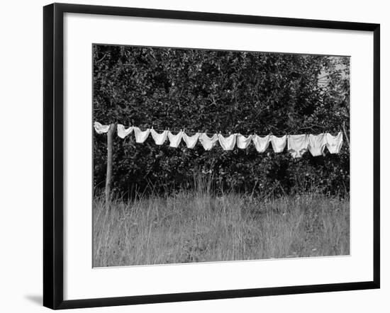 Underwear Hanging to Dry-Owen Franken-Framed Photographic Print