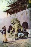 Bronze Lion, Entrance to the Imperial Palace, Peking, China, C1930S-Underwood-Giclee Print