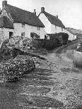 Thatched Cottages in Cadgwith, Cornwall, 1924-1926-Underwood-Giclee Print