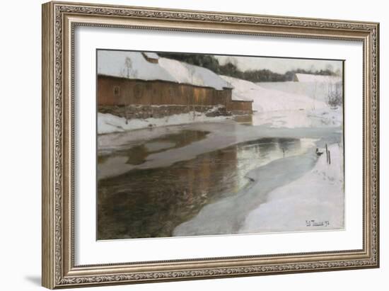 Une fabrique en Norvège-Fritz Thaulow-Framed Giclee Print